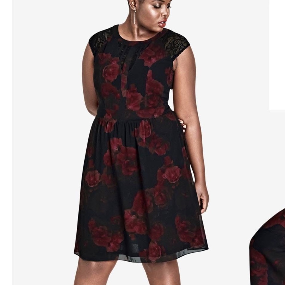 Lace & Floral Moody Dress